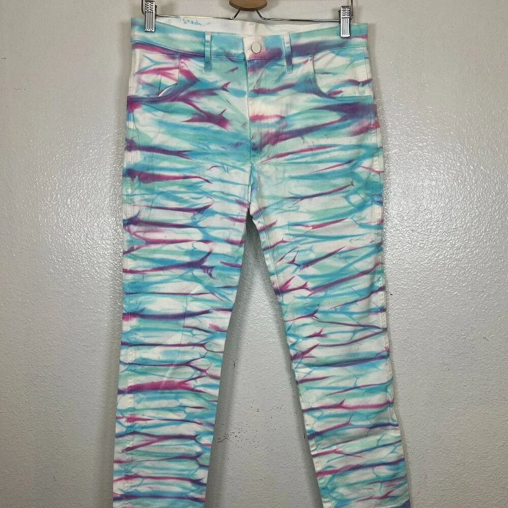 Mokuyobi‎ Multicolor High Rise Cropped Colorful Modern Size 30 Jeans